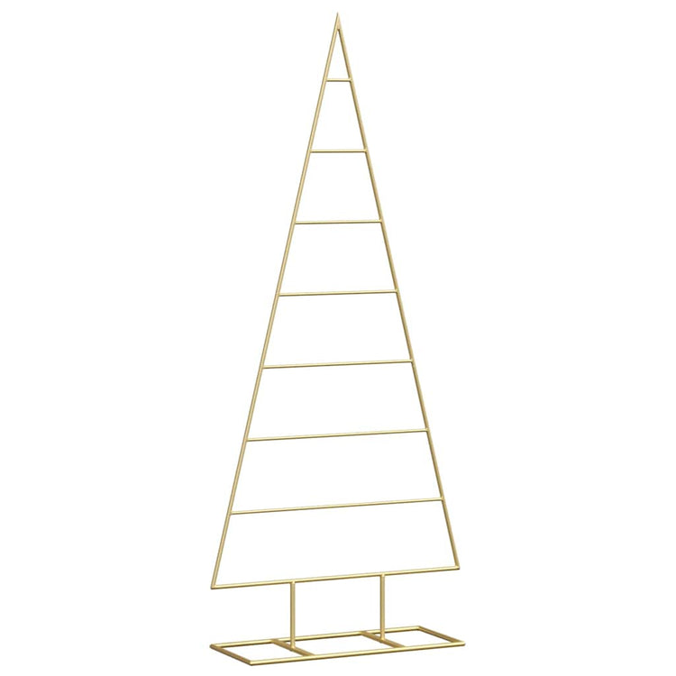 VidaXL sapin de Noël en métal avec or standard 125 cm en acier thermolaqué
