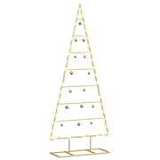 VidaXL sapin de Noël en métal avec or standard 125 cm en acier thermolaqué - afbeelding 3