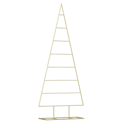 Vidaxx sapin de Noël en métal avec or standard 150 cm en acier thermolaqué
