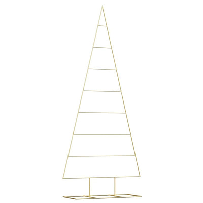 Vidaxx sapin de Noël en métal avec or standard 211 cm en acier thermolaqué