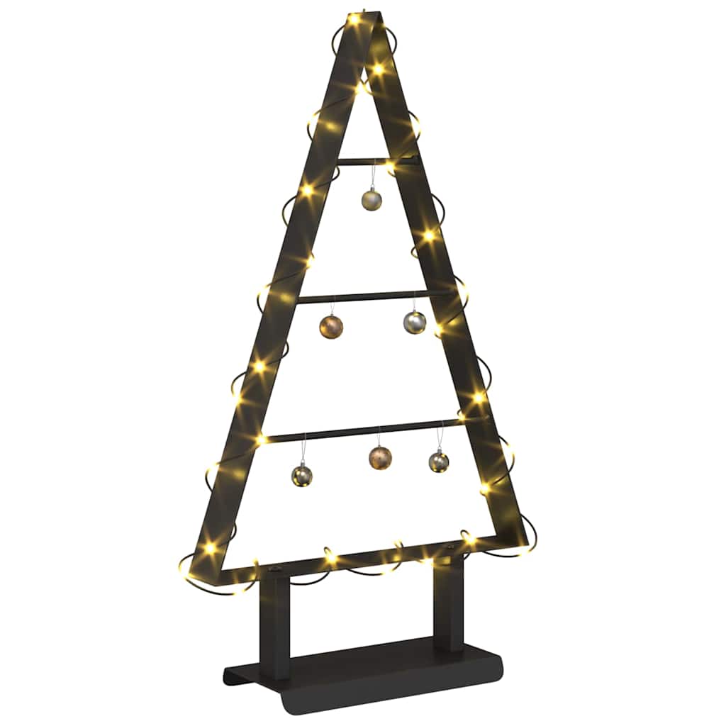 VidaXL sapin de Noël en métal avec acier noir standard 60 cm