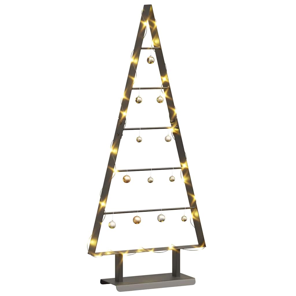 VidaXL sapin de Noël en métal avec acier noir standard 90 cm