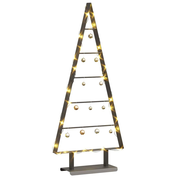 VidaXL sapin de Noël en métal avec acier noir standard 90 cm