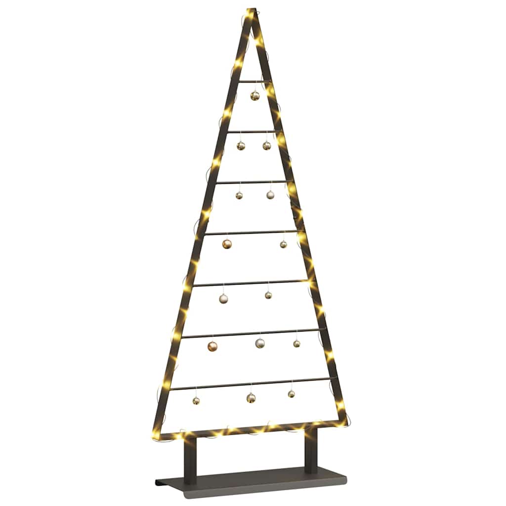 Sapin de Noël en métal Vidaxx avec acier noir standard 125,5 cm