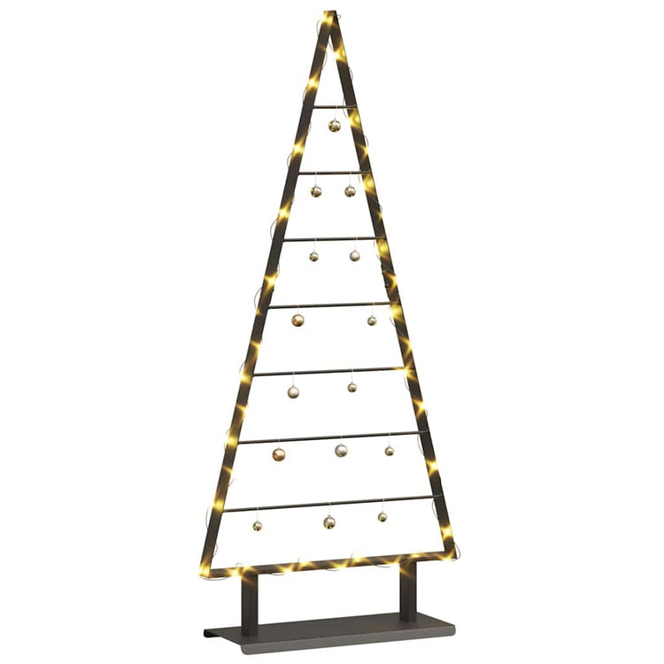 Sapin de Noël en métal Vidaxx avec acier noir standard 125,5 cm