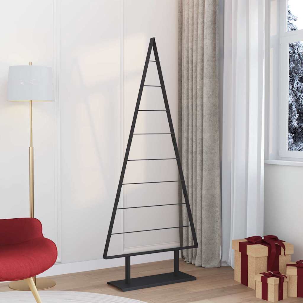VidaXL sapin de Noël en métal avec acier noir standard 180 cm