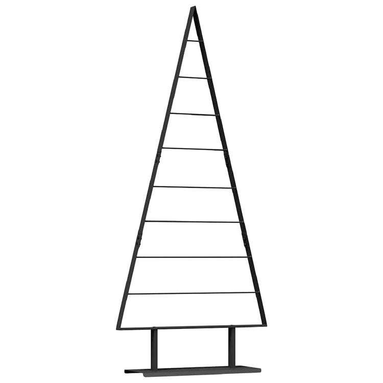 VidaXL sapin de Noël en métal avec acier noir standard 180 cm