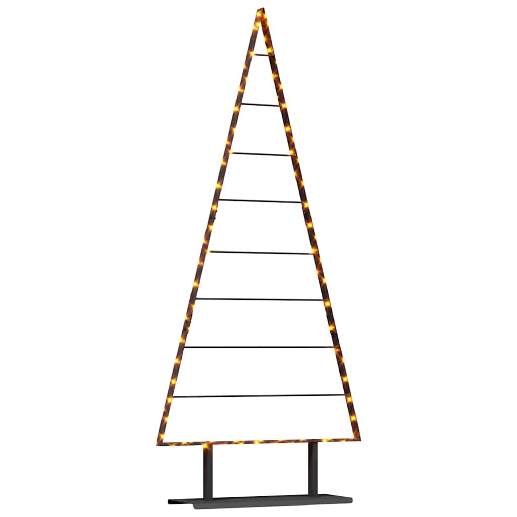 VidaXL sapin de Noël en métal avec acier noir standard 180 cm
