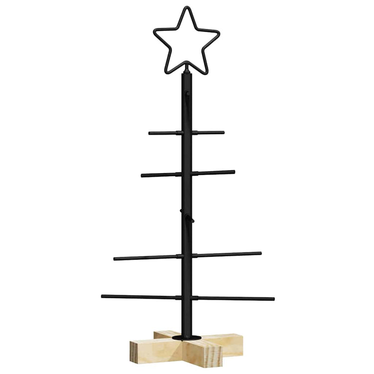 Vidaxx sapin de Noël en métal noir 59,5 cm en acier thermolaqué