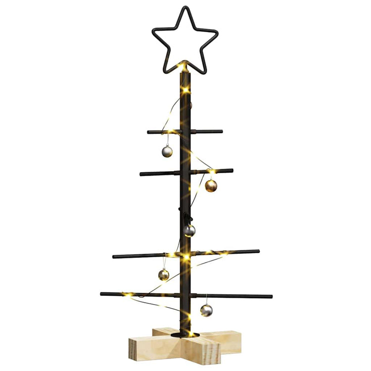 Vidaxx sapin de Noël en métal noir 59,5 cm en acier thermolaqué