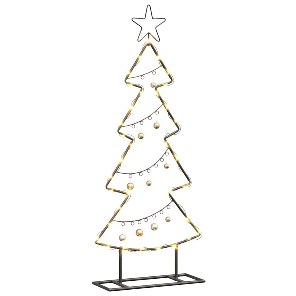 Sapin de Noël en métal Vidaxx avec acier noir standard 90,5 cm