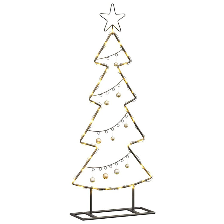 Sapin de Noël en métal Vidaxx avec acier noir standard 90,5 cm