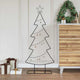 VidaXL sapin de Noël en métal avec acier noir standard 125 cm