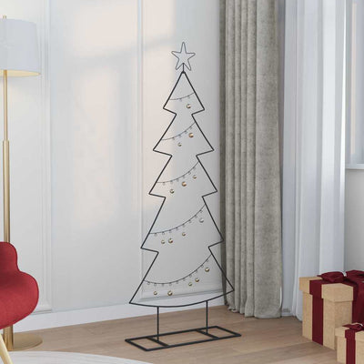 Sapin de Noël en métal Vidaxx avec acier noir standard 150 cm