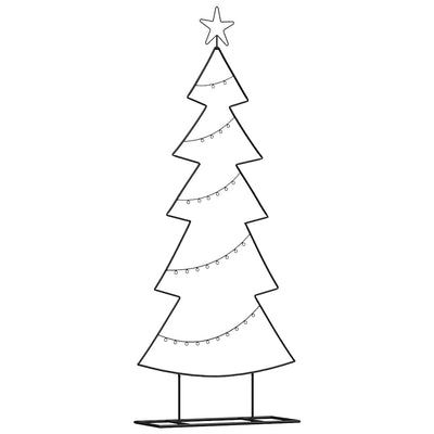 Sapin de Noël en métal Vidaxx avec acier noir standard 150 cm