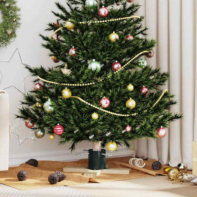 Vidaxx support pour sapin de Noël vert 50 x 50 x 16 cm en bois de pin massif