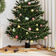 Vidaxx Support pour sapin de Noël noir 50 x 50 x 16 cm en bois de pin massif