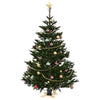 Vidaxx Support pour sapin de Noël noir 50 x 50 x 16 cm en bois de pin massif
