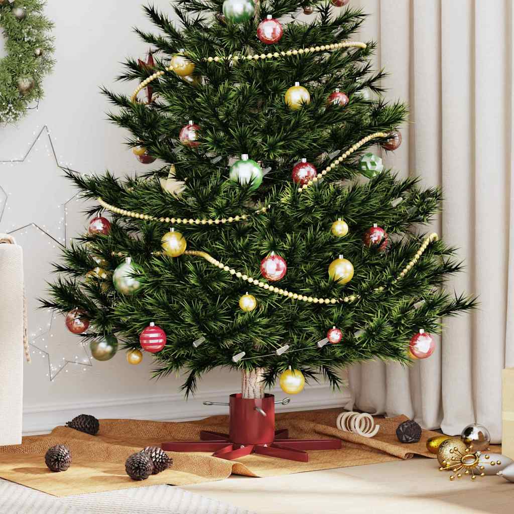 Vidaxx support pour sapin de Noël 1.73 rouge 50 x 50 x 15,5 cm acier