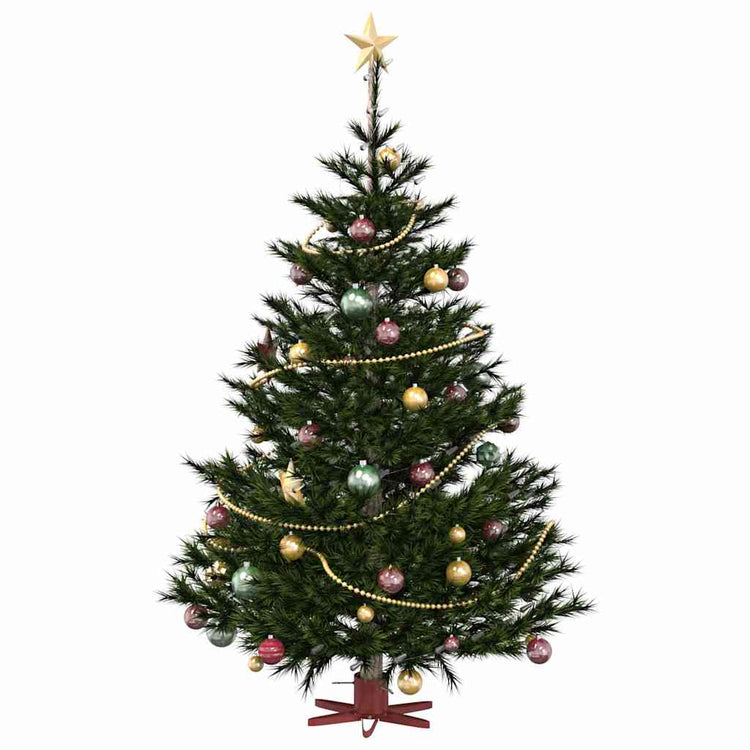 Vidaxx support pour sapin de Noël 1.73 rouge 50 x 50 x 15,5 cm acier