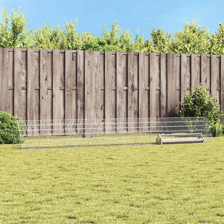 Vidaxx poulailler argent 430 x 55 x 55 cm acier galvanisé