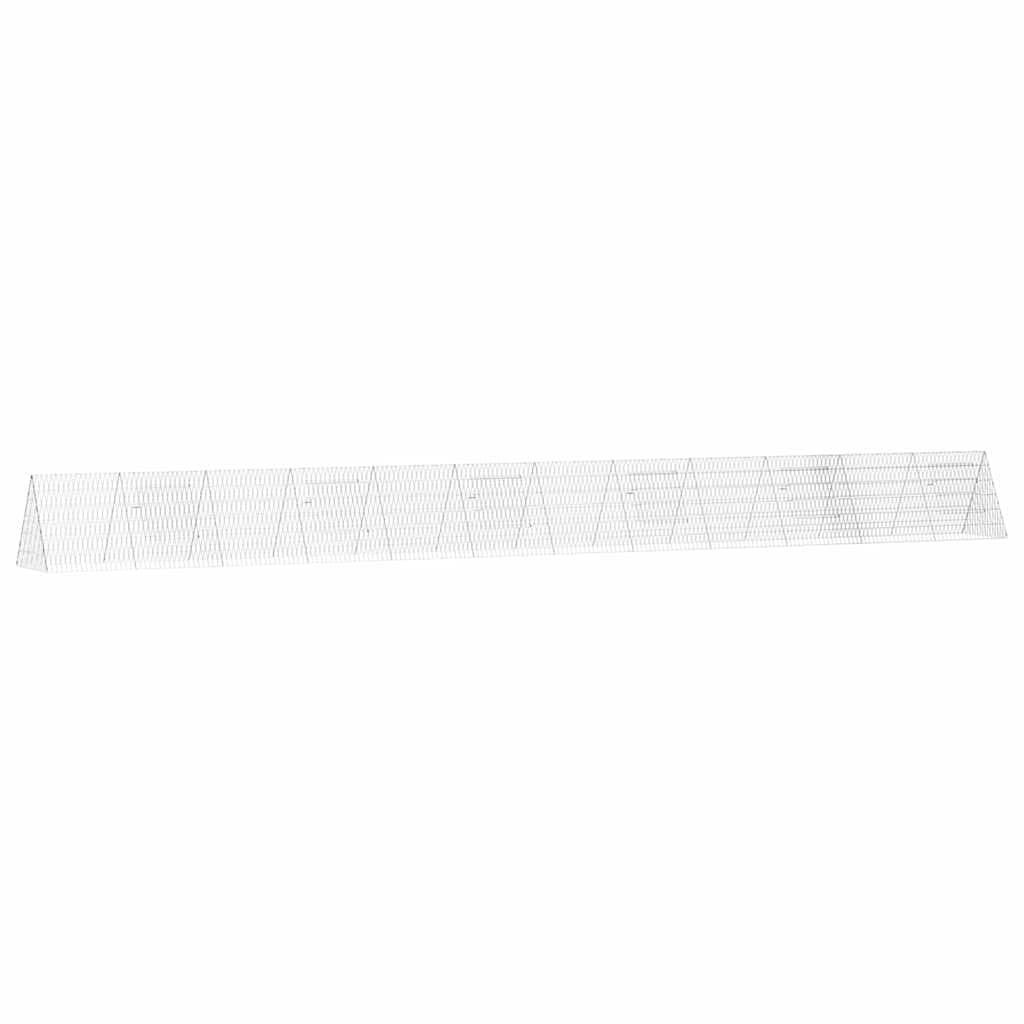 Vidaxx poulailler argent 650 x 55 x 55 cm acier galvanisé