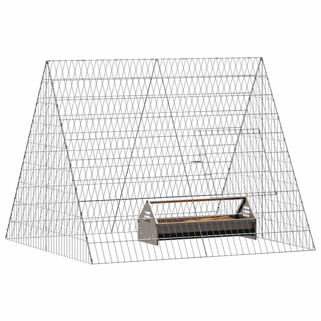 Vidaxx poulailler argent 110 x 100 x 85 cm acier galvanisé