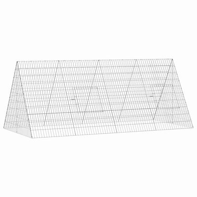 Vidaxx poulailler argent 215 x 100 x 85 cm acier galvanisé