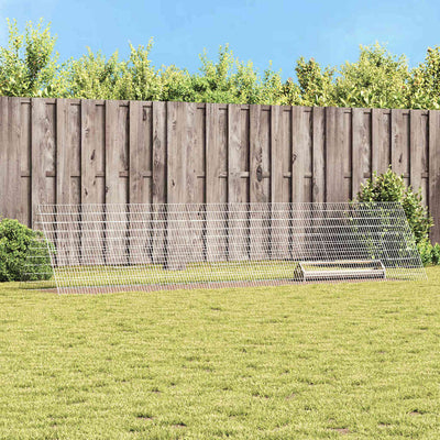 Vidaxx poulailler argent 430 x 100 x 85 cm acier galvanisé