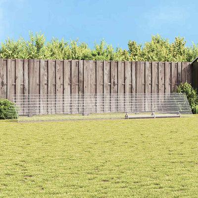 Vidaxx poulailler argent 650 x 100 x 85 cm acier galvanisé
