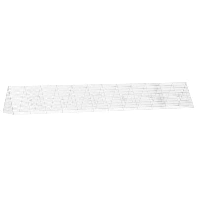 Vidaxx poulailler argent 650 x 100 x 85 cm acier galvanisé