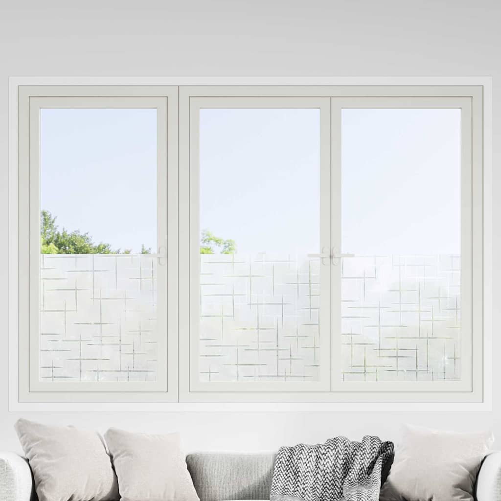 Vidaxl film statistique pour fenêtre motif étoile 45 x 500 cm PVC