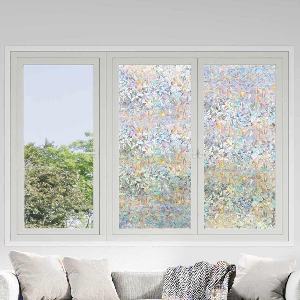 Vidaxl film pour fenêtre statistique transparent 60 x 2000 cm PVC