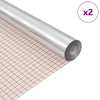 Vidaxx film miroir autocollant 90 x 100 cm 2 pcs capuchon argenté