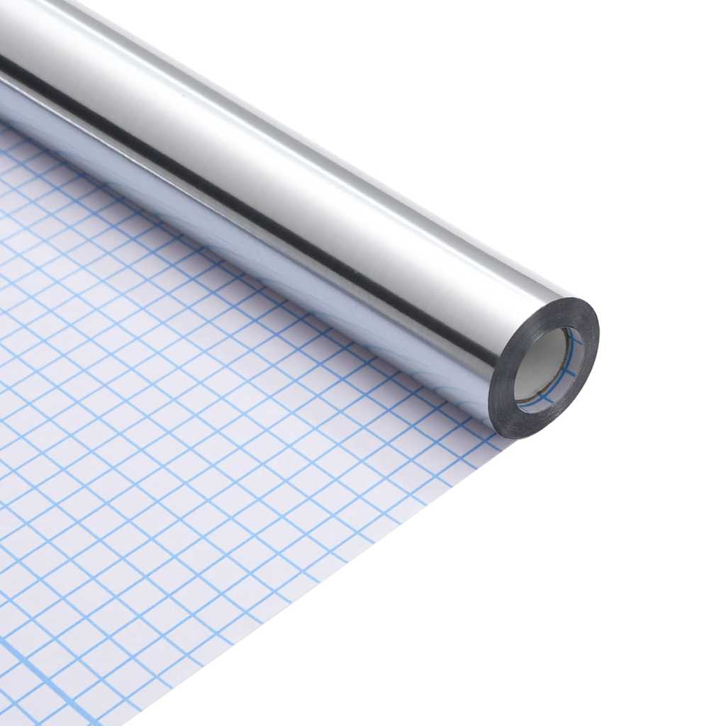 VidaXL autocollant pour meubles argent 90 x 500 cm plastique