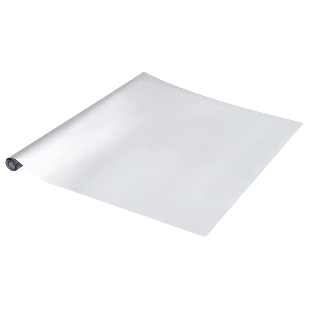 VidaXL autocollant pour meubles argent 90 x 500 cm plastique