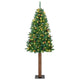 Vidaxx sapin de Noël slim vert 210 cm PVC et bois de pin massif