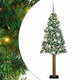 Vidaxx sapin de Noël slim vert 180 cm PVC et bois de pin massif