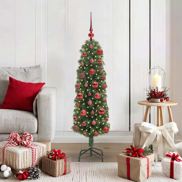 Vidaxx sapin de Noël artificiel vert 120 cm PVC et acier et plastique