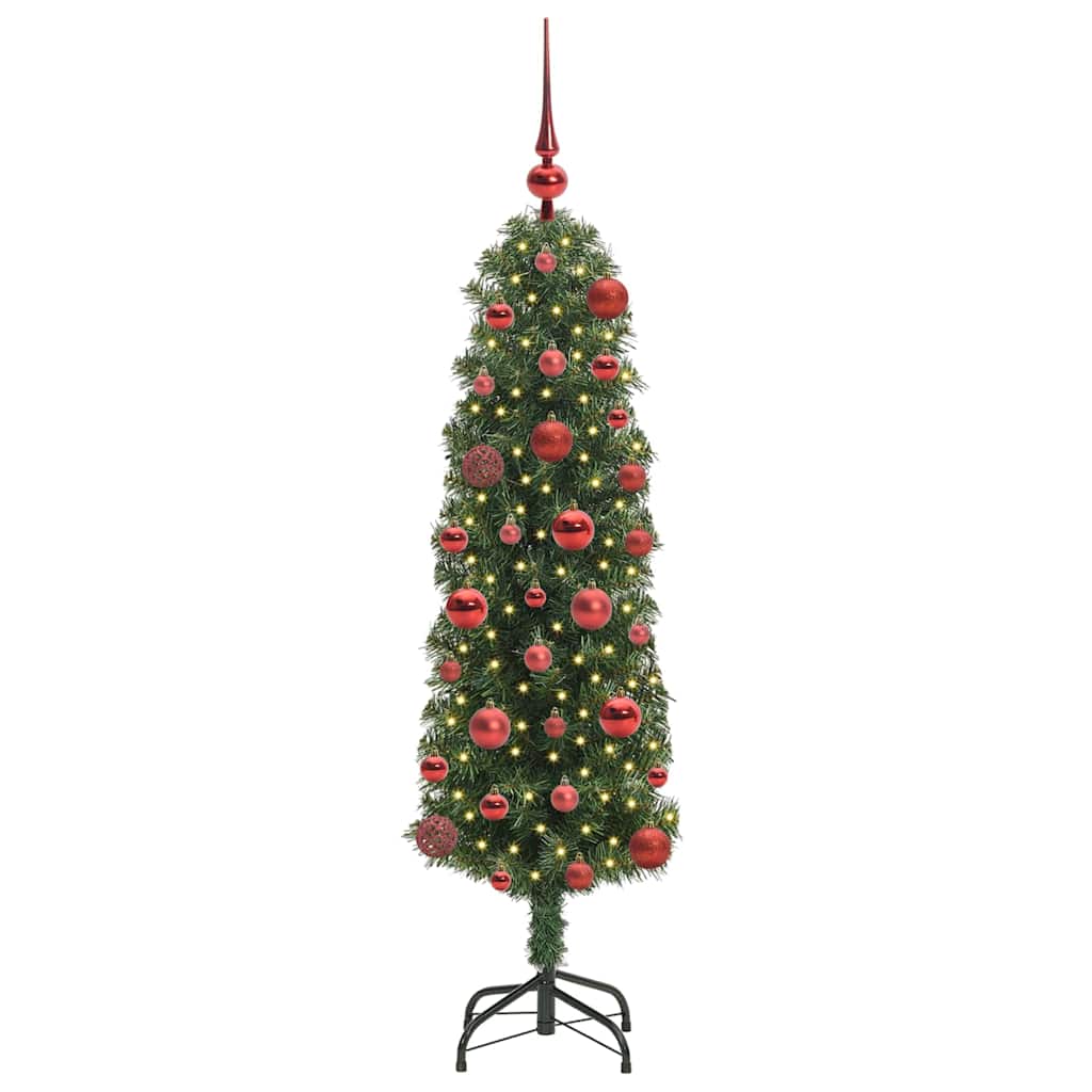 Vidaxx sapin de Noël artificiel vert 120 cm PVC et acier et plastique