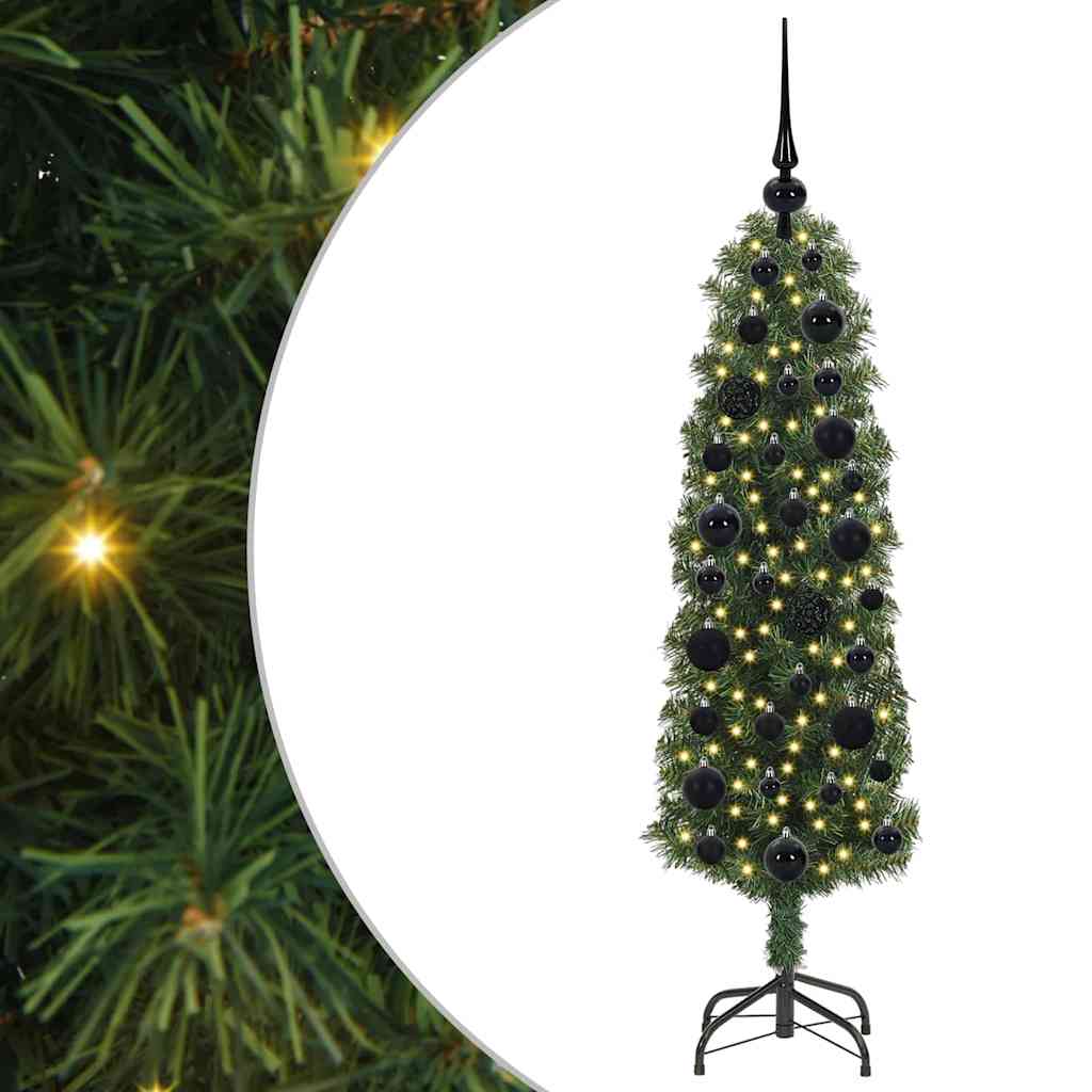 Vidaxx sapin de Noël artificiel vert 120 cm PVC et acier et plastique