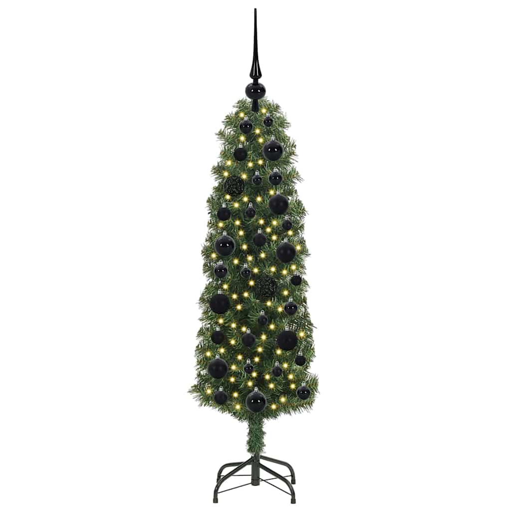 Vidaxx sapin de Noël artificiel vert 120 cm PVC et acier et plastique