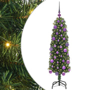 Vidaxx sapin de Noël artificiel vert 120 cm PVC et acier et plastique - afbeelding 2