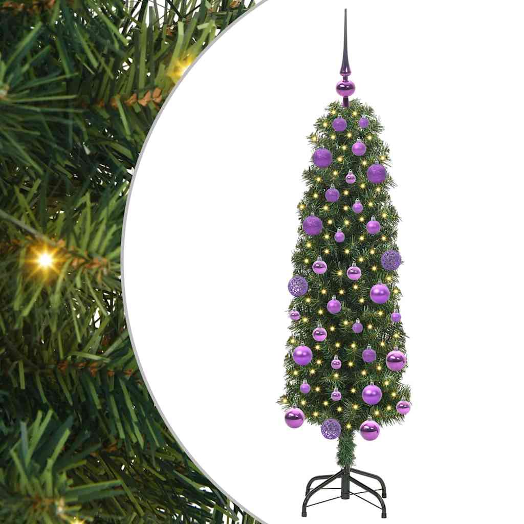 Vidaxx sapin de Noël artificiel vert 120 cm PVC et acier et plastique