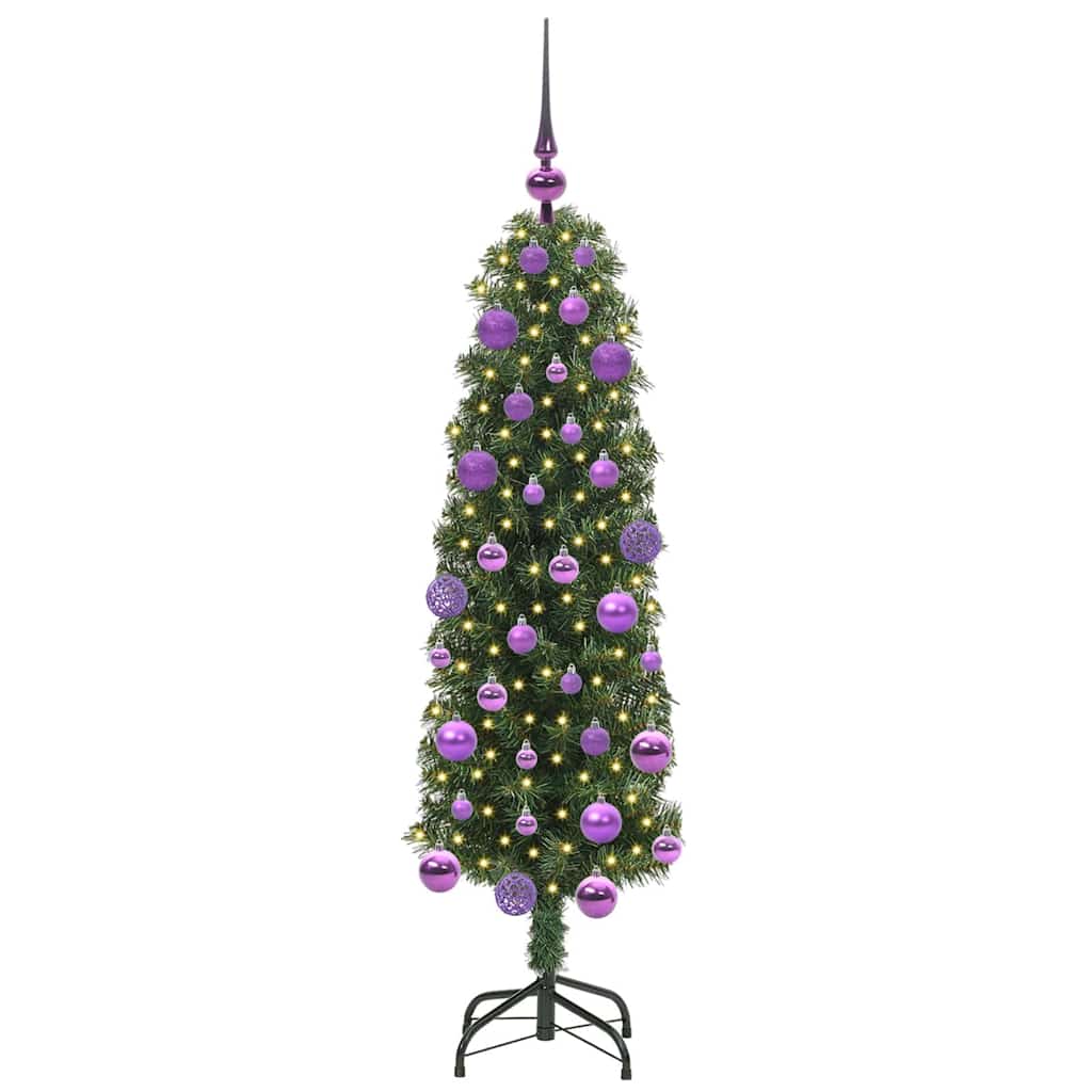 Vidaxx sapin de Noël artificiel vert 120 cm PVC et acier et plastique