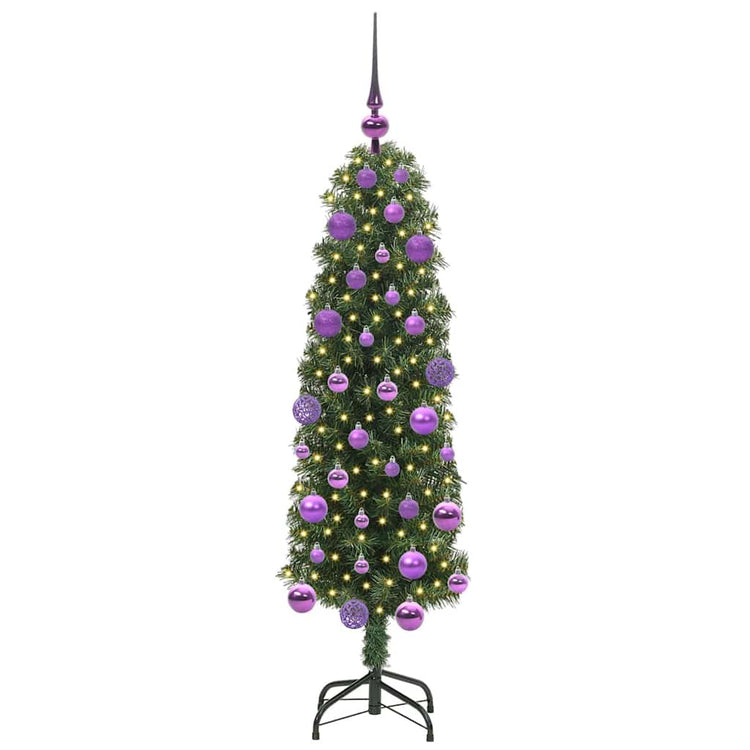 Vidaxx sapin de Noël artificiel vert 120 cm PVC et acier et plastique