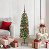 Vidaxx sapin de Noël artificiel vert 120 cm PVC et acier et plastique