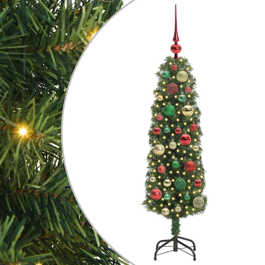 Vidaxx sapin de Noël artificiel vert 120 cm PVC et acier et plastique