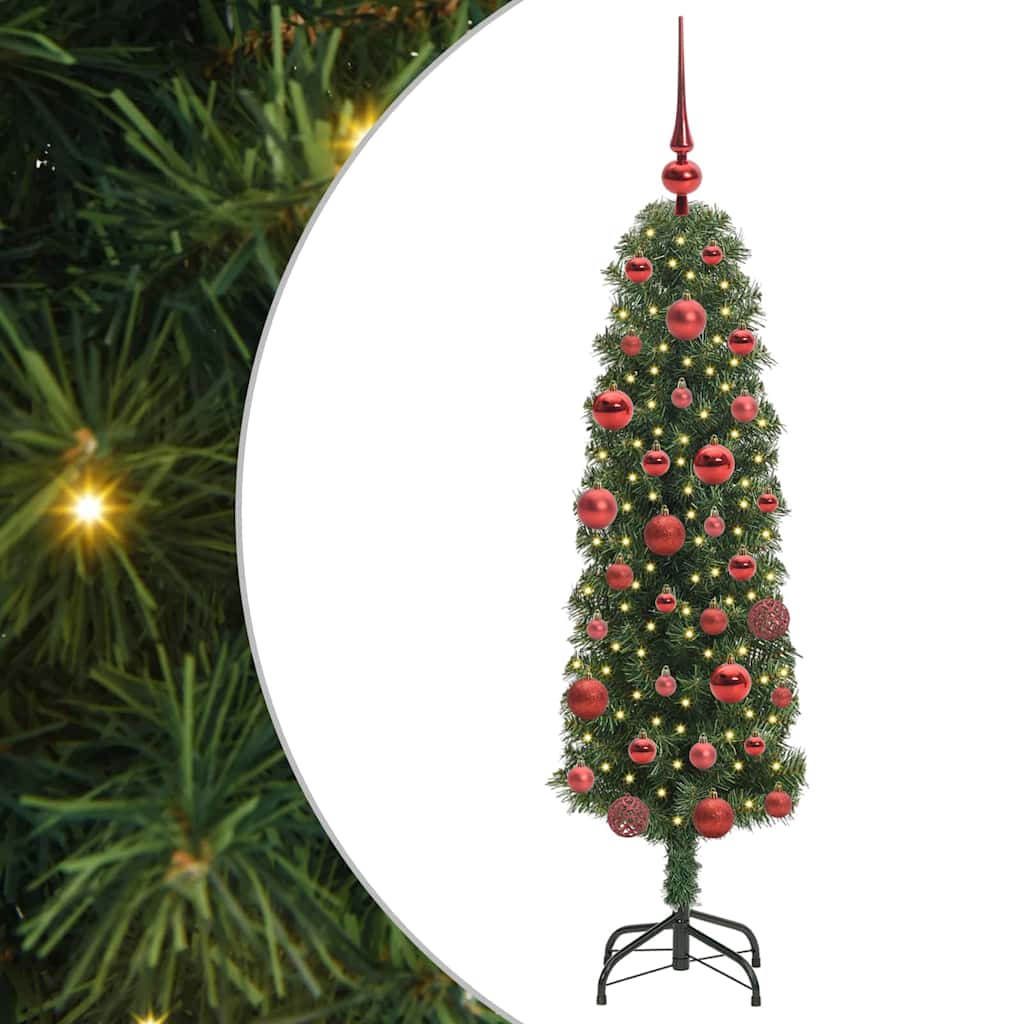 Vidaxx sapin de Noël artificiel vert 150 cm PVC et acier et plastique
