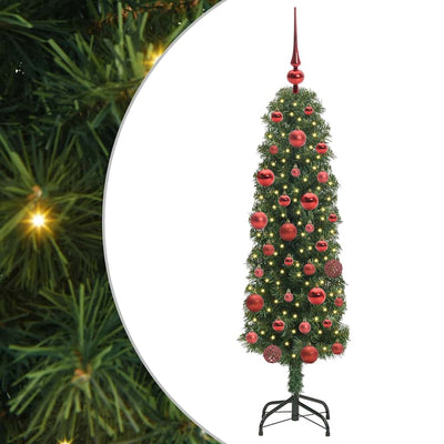 Vidaxx sapin de Noël artificiel vert 150 cm PVC et acier et plastique